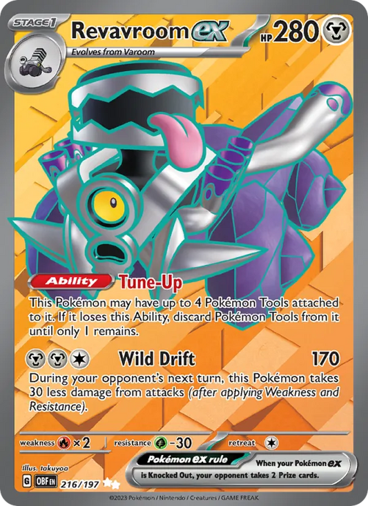 Revavroom ex Holo 216/197 Obsidian Flames Pokémon Card