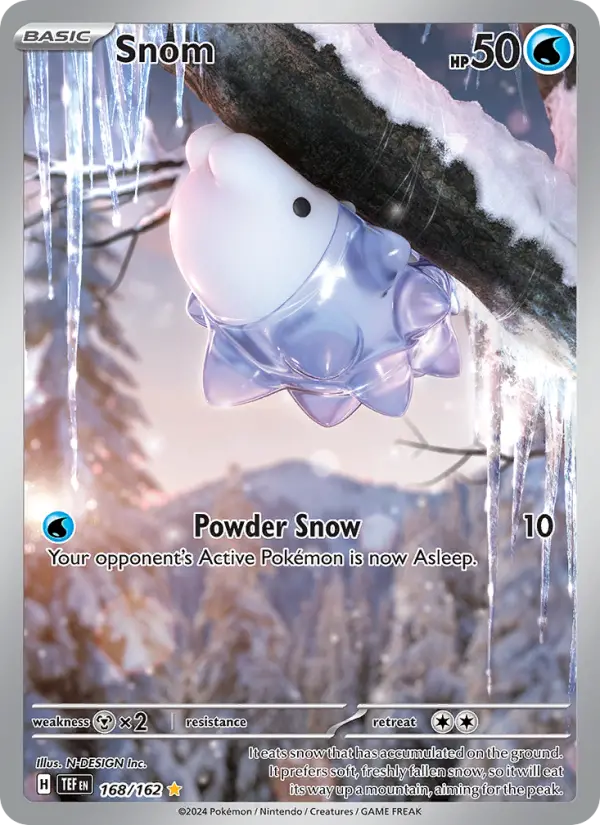 Snom Holo 168/162 Temporal Forces Pokémon Card