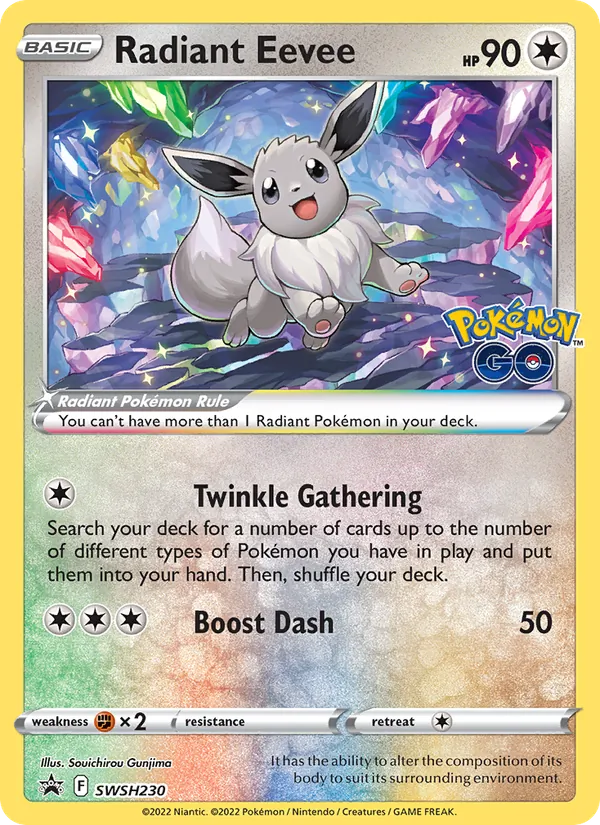 Radiant Eevee Holo WH230/307 SWSH Black Star Promos Pokémon Card