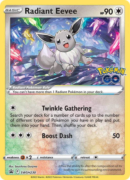 Radiant Eevee Holo WH230/307 SWSH Black Star Promos Pokémon Card