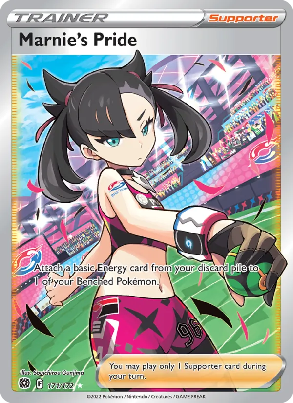 Marnie's Pride Holo 171/172 Brilliant Stars Pokémon Card