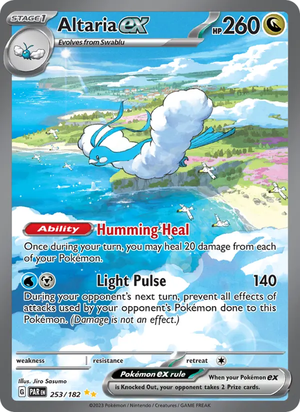 Altaria ex Holo 253/182 Paradox Rift Pokémon Card