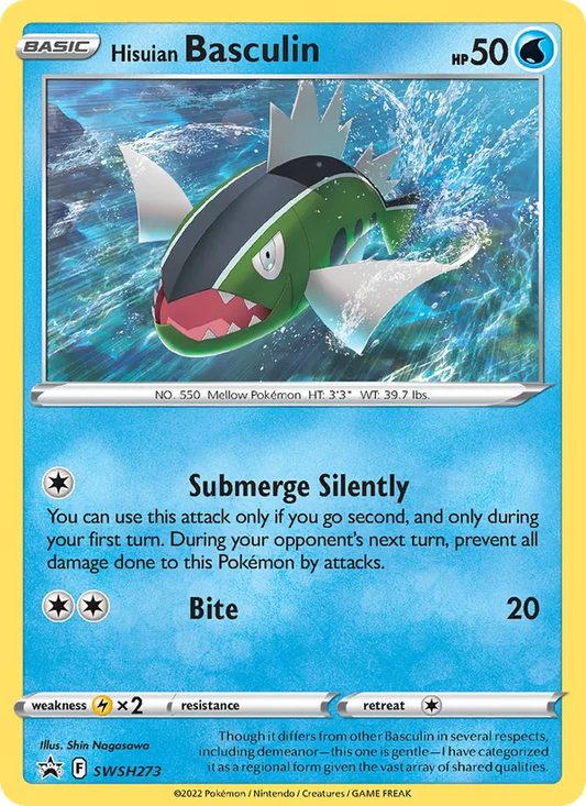 Hisuian Basculin Holo WH273/307 SWSH Black Star Promos Pokémon Card