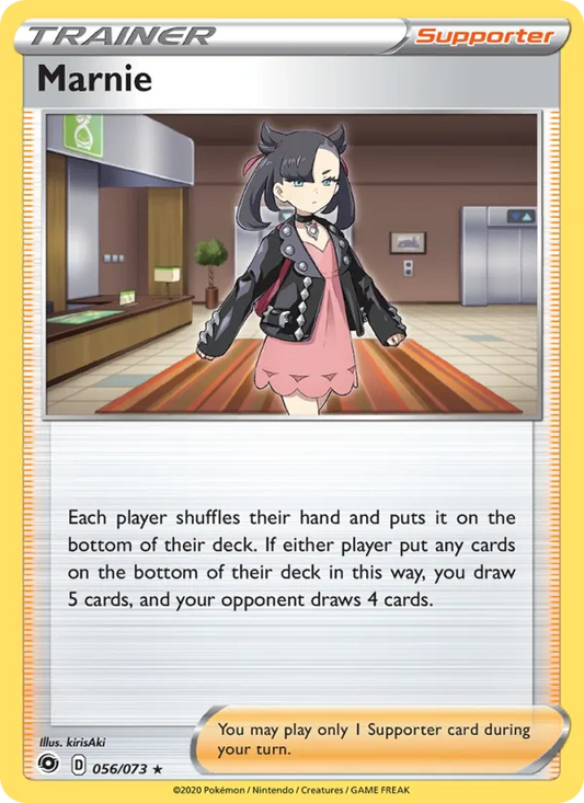 Marnie Reverse Holo 056/73 Champion's Path Pokémon Card