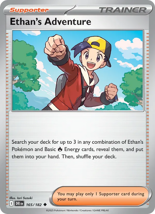 Ethan's Adventure Normal 165/182 Destined Rivals Pokémon Card