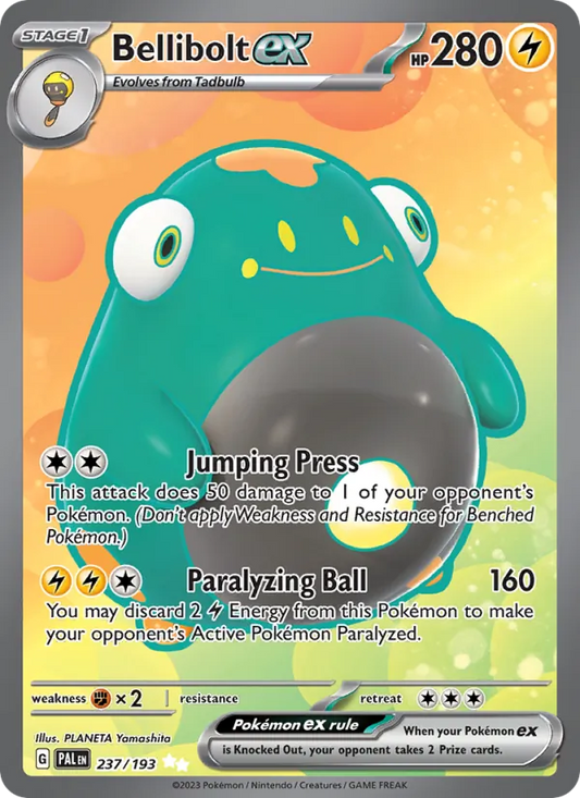 Bellibolt ex Holo 237/193 Paldea Evolved Pokémon Card