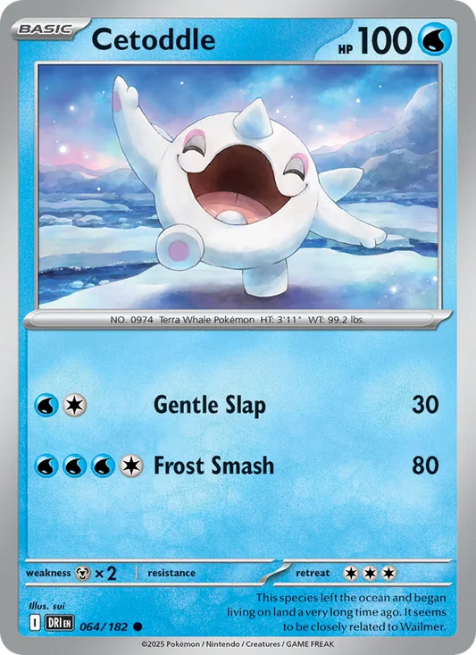 Cetoddle Normal 064/182 Destined Rivals Pokémon Card