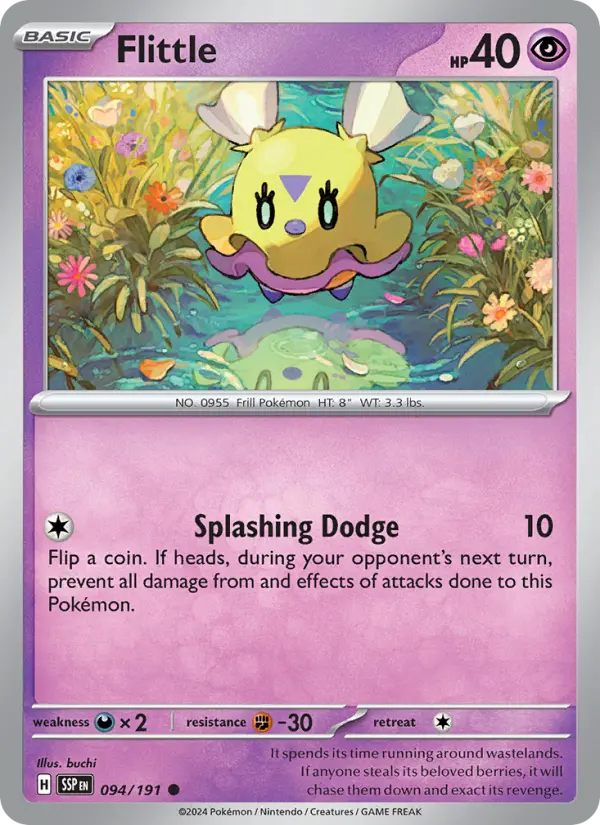 Flittle Reverse Holo 094/191 Surging Sparks Pokémon Card
