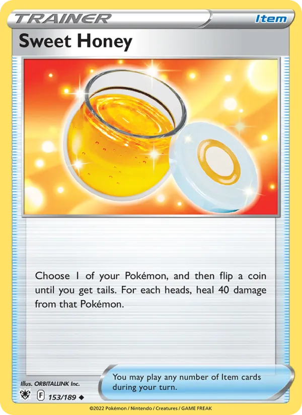 Sweet Honey Reverse Holo 153/189 Astral Radiance Pokémon Card