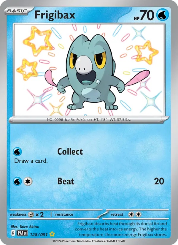 Frigibax Holo 128/91 Paldean Fates Pokémon Card