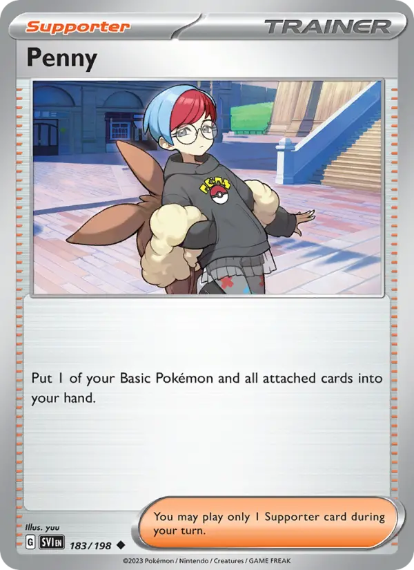 Penny Non-Foil 183/198 Scarlet & Violet Pokémon Card