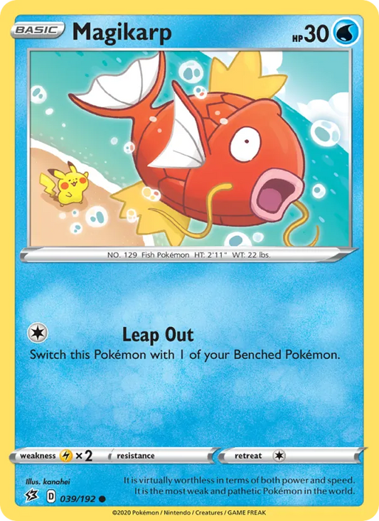 Magikarp Normal 039/192 Rebel Clash Pokémon Card