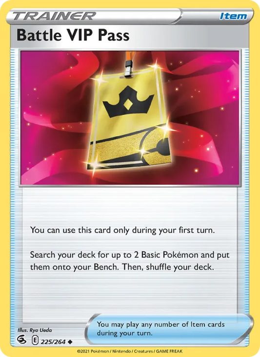 Battle VIP Pass Normal 225/264 Fusion Strike Pokémon Card