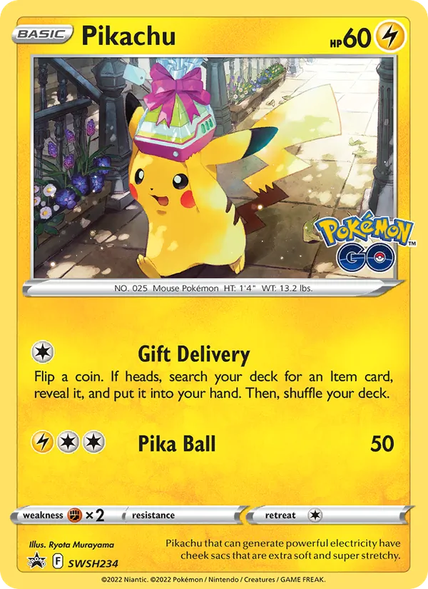 Pikachu Holo WH234/307 SWSH Black Star Promos Pokémon Card