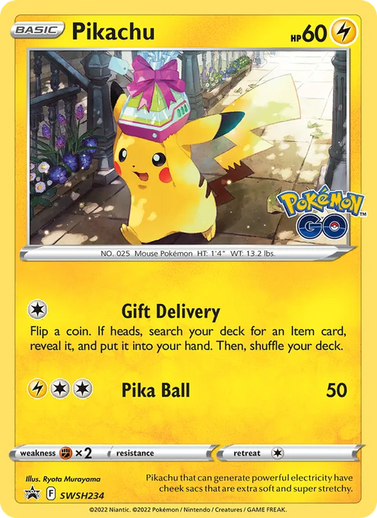 Pikachu Holo WH234/307 SWSH Black Star Promos Pokémon Card
