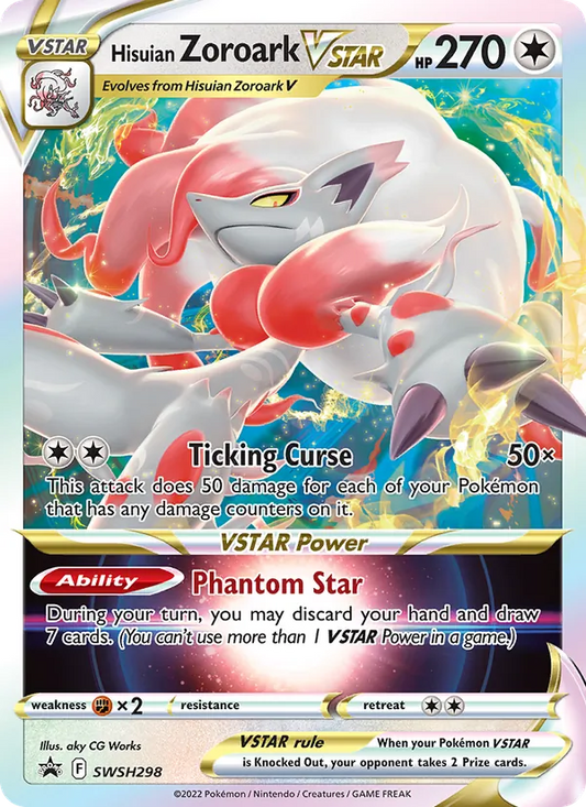 Hisuian Zoroark VSTAR Holo WH298/307 SWSH Black Star Promos Pokémon Card