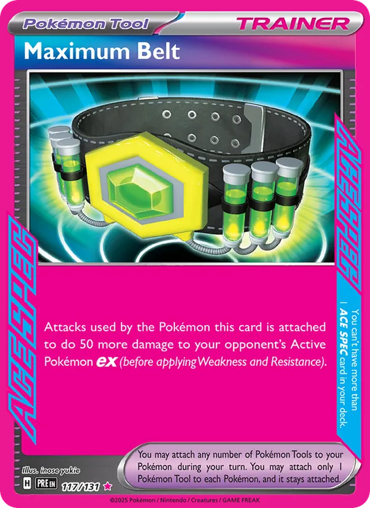 Maximum Belt Holo 117/131 Prismatic Evolutions Pokémon Card