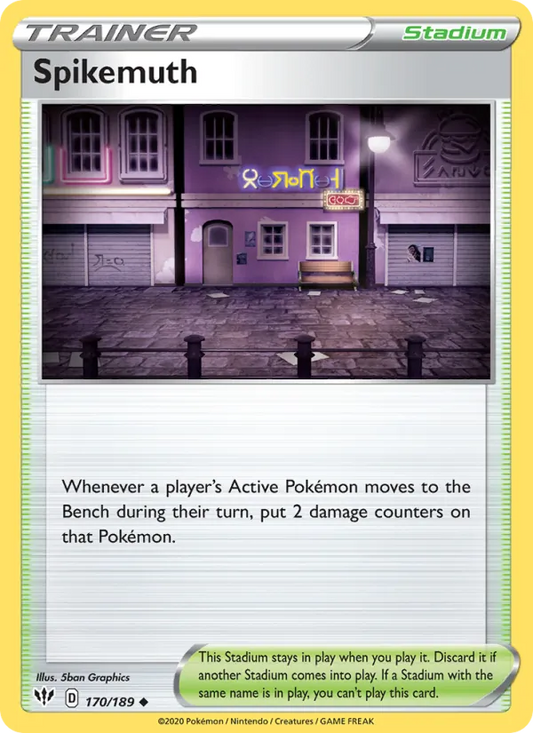 Spikemuth Normal 170/189 Darkness Ablaze Pokémon Card