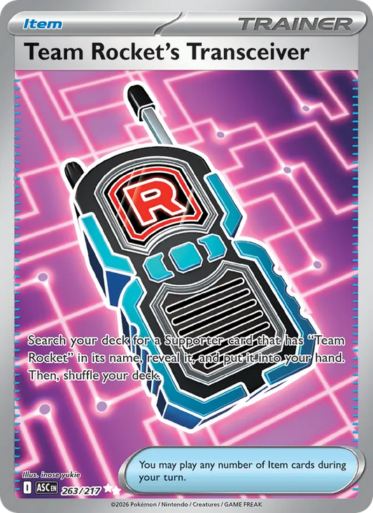 Team Rocket's Transceiver Holo 263/217 Ascended Heroes Pokémon Card