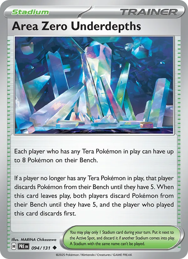 Area Zero Underdepths Normal 094/131 Prismatic Evolutions Pokémon Card