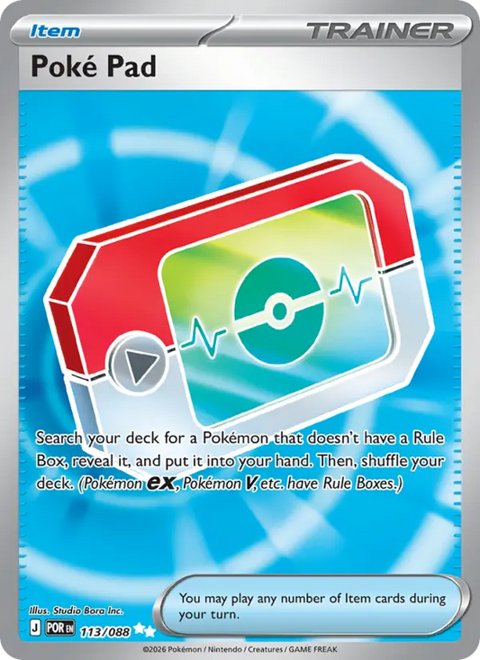 Poké Pad Holo 113/88 Perfect Order Pokémon Card