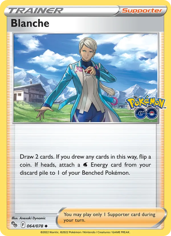 Blanche Reverse Holo 064/78 Pokémon GO Pokémon Card