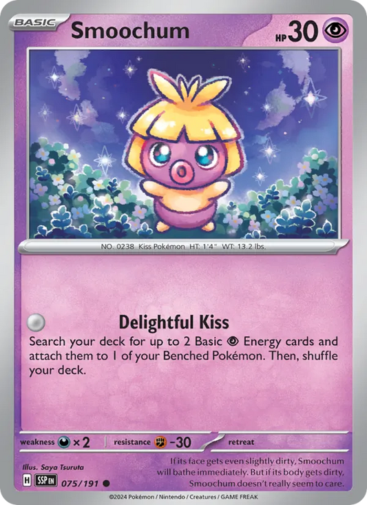 Smoochum Normal 075/191 Surging Sparks Pokémon Card