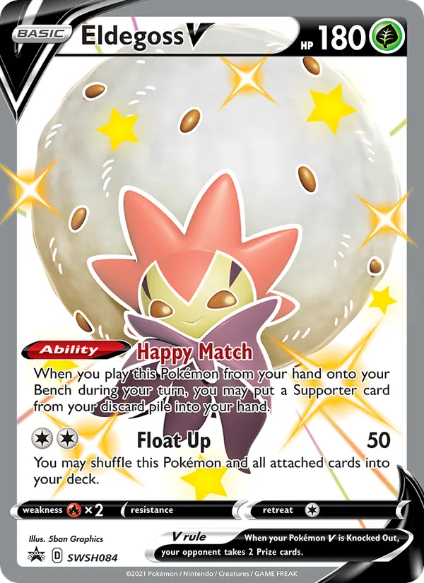 Eldegoss V Holo WH084/307 SWSH Black Star Promos Pokémon Card