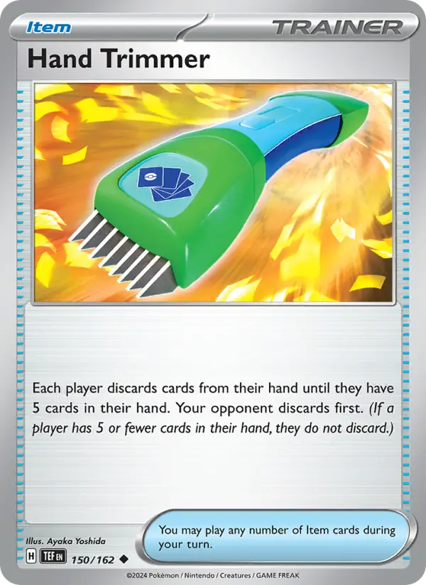 Hand Trimmer Reverse Holo 150/162 Temporal Forces Pokémon Card