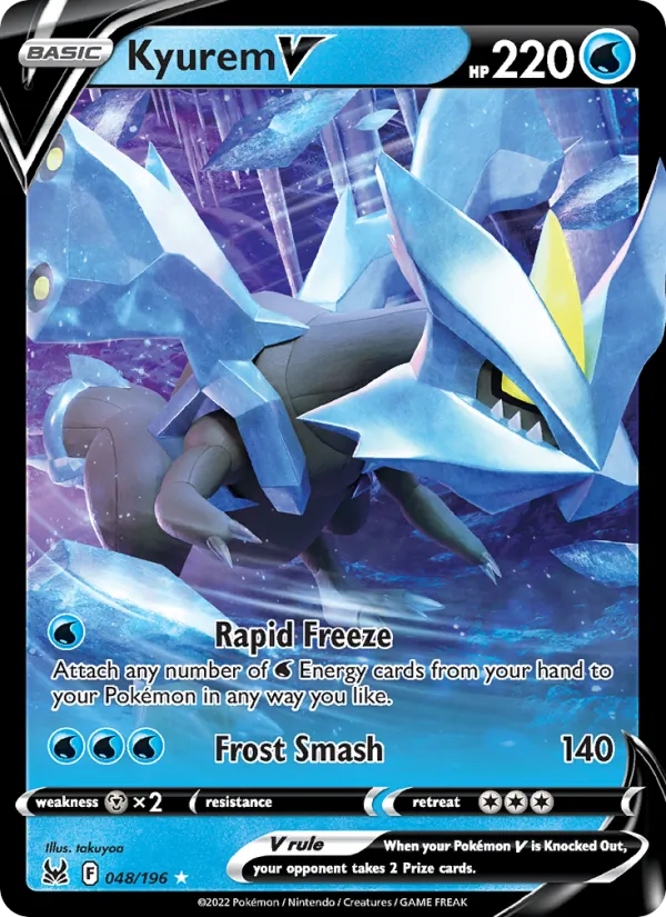 Kyurem V Holo 048/196 Lost Origin Pokémon Card