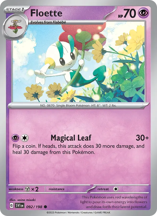 Floette Non-Foil 092/198 Scarlet & Violet Pokémon Card