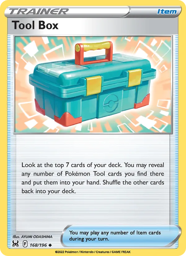 Tool Box Reverse Holo 168/196 Lost Origin Pokémon Card