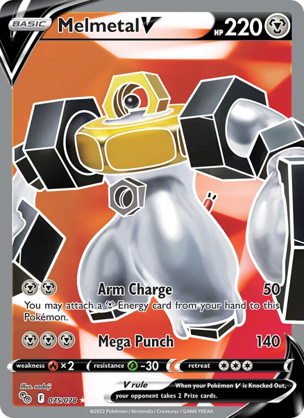 Melmetal V Holo 075/78 Pokémon GO Pokémon Card