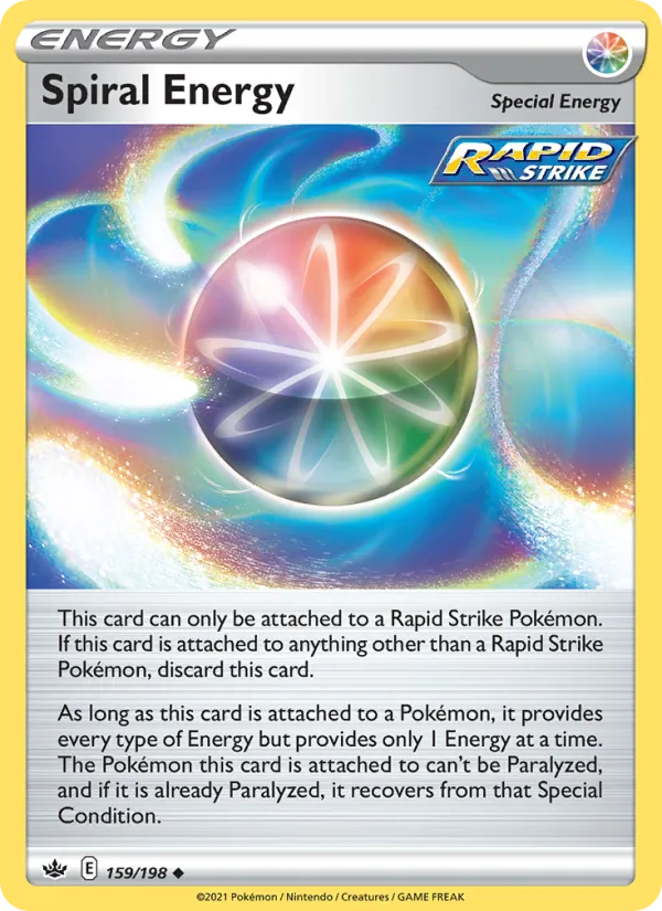 Spiral Energy Reverse Holo 159/198 Chilling Reign Pokémon Card
