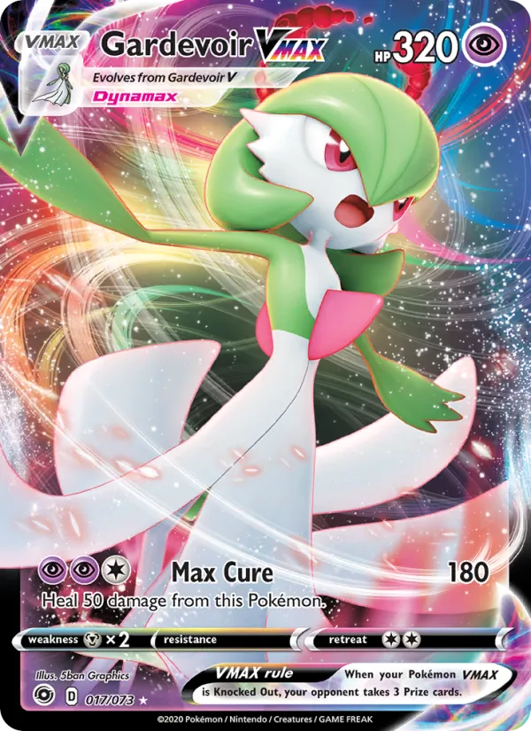 Gardevoir VMAX Holo 017/73 Champion's Path Pokémon Card