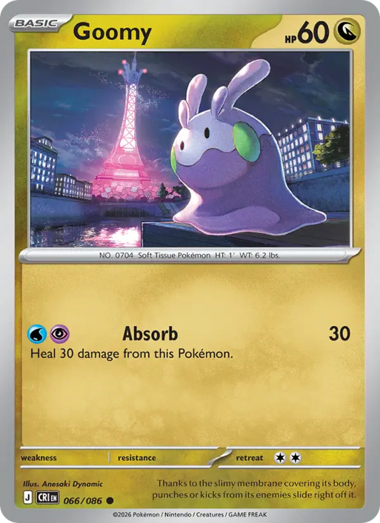 Goomy Non-Foil 066/86 Chaos Rising Pokémon Card