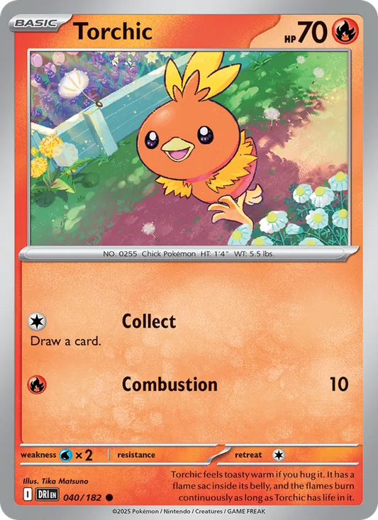 Torchic Normal 040/182 Destined Rivals Pokémon Card