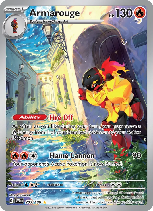 Armarouge Holo 203/198 Scarlet & Violet Pokémon Card