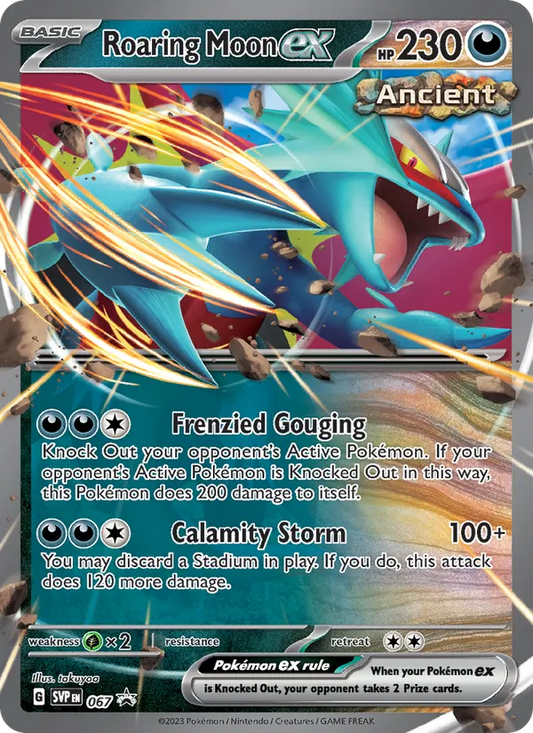 Roaring Moon ex Holo 067/225 SVP Black Star Promos Pokémon Card