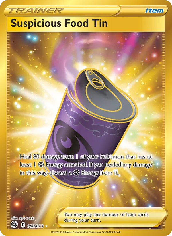 Suspicious Food Tin Holo 080/73 Champion's Path Pokémon Card