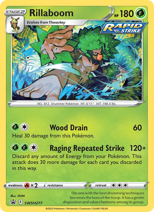 Rillaboom Holo WH277/307 SWSH Black Star Promos Pokémon Card