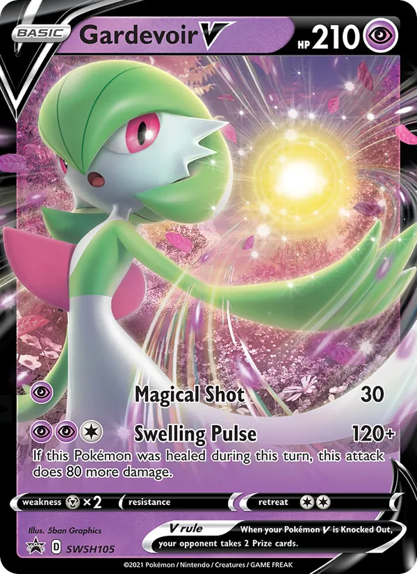 Gardevoir V Holo WH105/307 SWSH Black Star Promos Pokémon Card