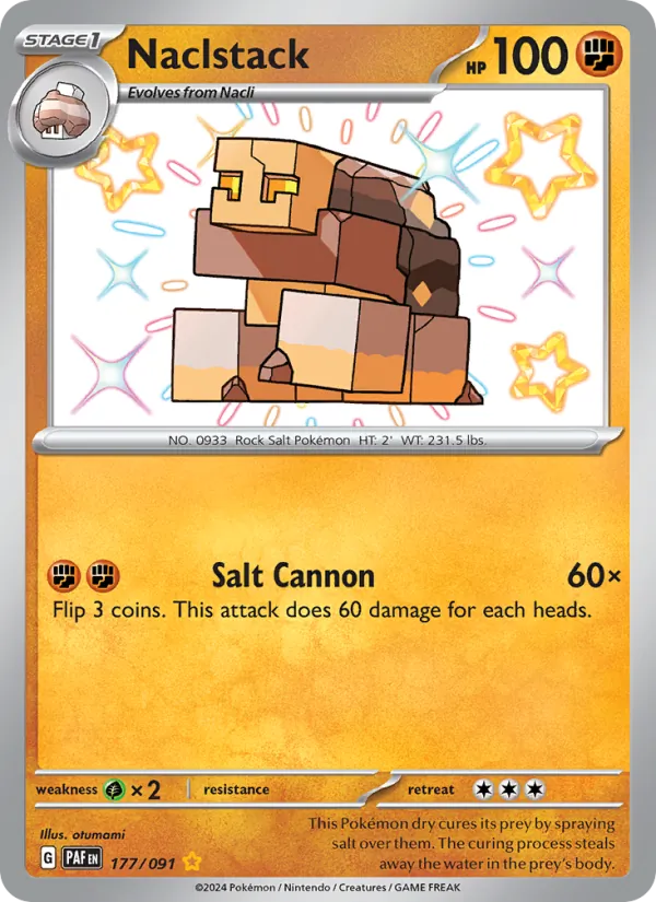 Naclstack Holo 177/91 Paldean Fates Pokémon Card