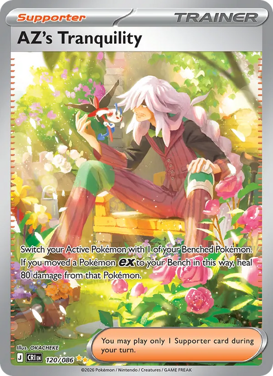 AZ's Tranquility Holo 120/86 Chaos Rising Pokémon Card