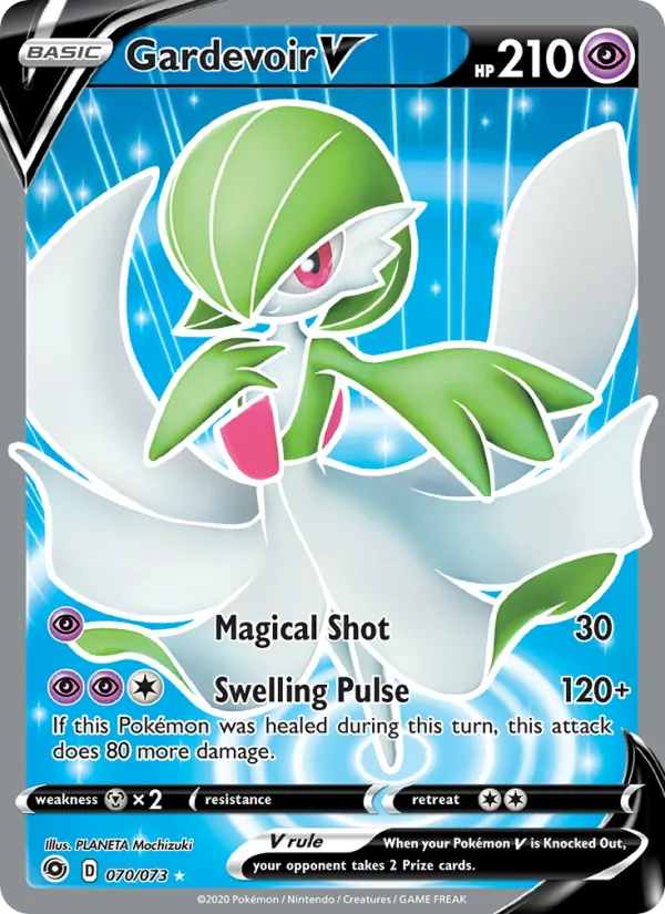 Gardevoir V Holo 070/73 Champion's Path Pokémon Card