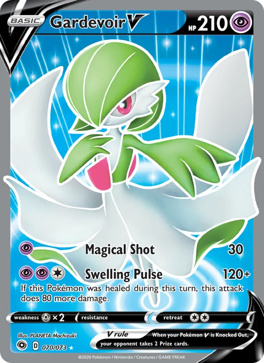 Gardevoir V Holo 070/73 Champion's Path Pokémon Card