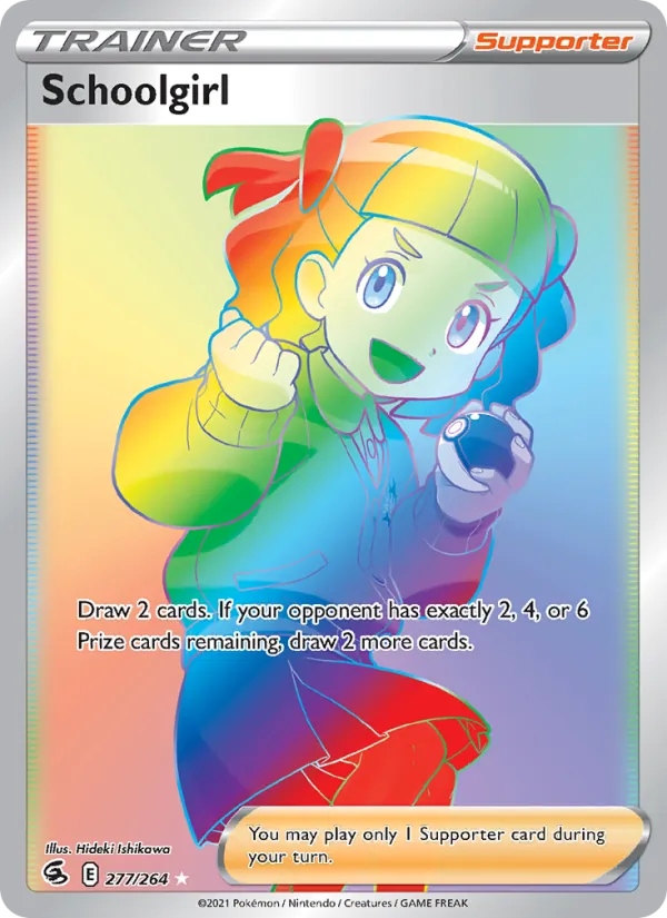 Schoolgirl Holo 277/264 Fusion Strike Pokémon Card
