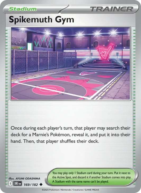 Spikemuth Gym Reverse Holo 169/182 Destined Rivals Pokémon Card