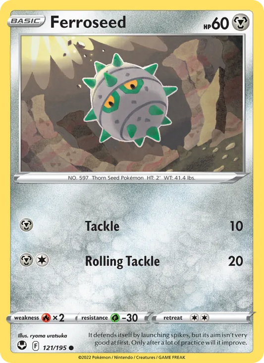 Ferroseed Normal 121/195 Silver Tempest Pokémon Card