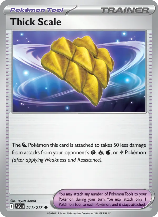 Thick Scale Reverse Holo 211/217 Ascended Heroes Pokémon Card